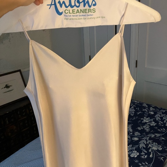 Polo Ralph Lauren Satin Midi Slip Dress Size 0, Champagne - Picture 7 of 9